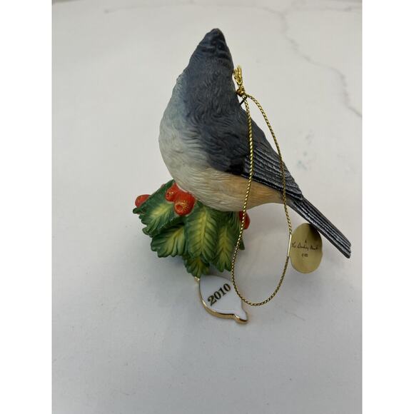 Ornament Christmas Tufted Titmouse 2010 Annual Song Bird NEW IN BOX - Picture 2 of 4